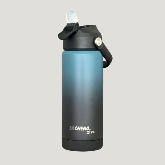 Termo Azul y Negro (535 ML)