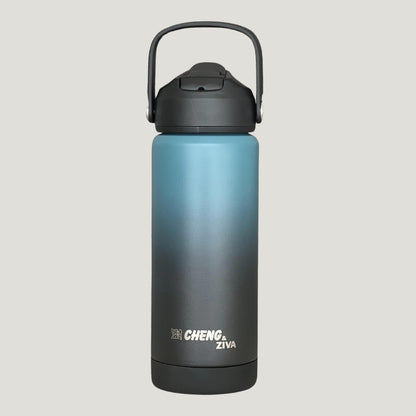 Termo Azul y Negro (535 ML)