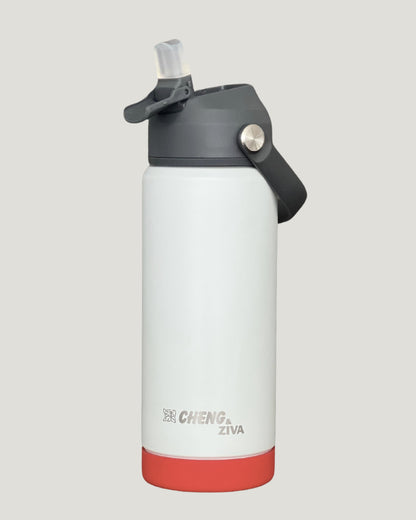 Termo Gris y Rojo (535 ML)