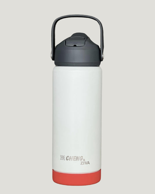 Termo Gris y Rojo (535 ML)